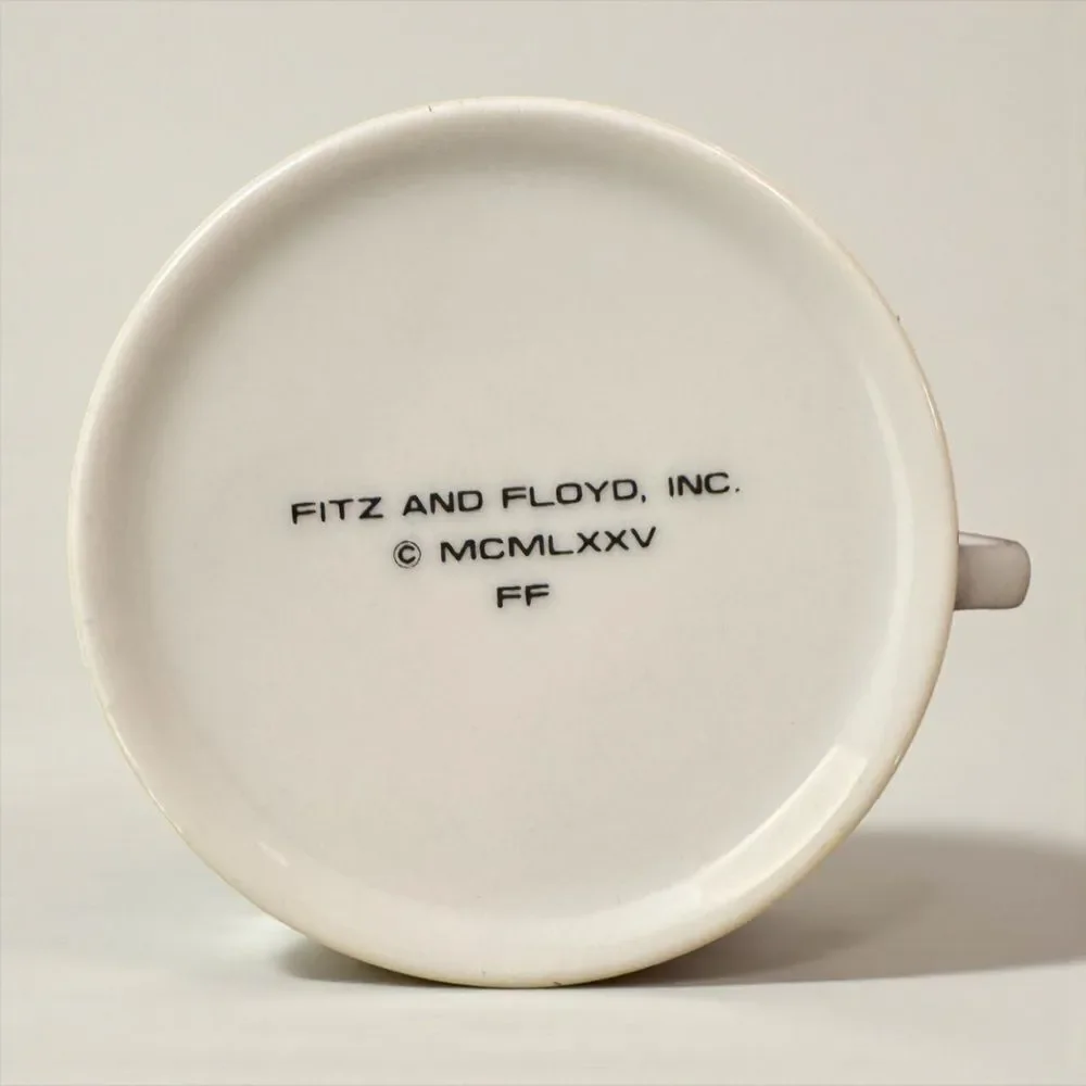 Pair of Fitz and Floyd Petit Fleur Floral Tea Cup & Saucer Sets